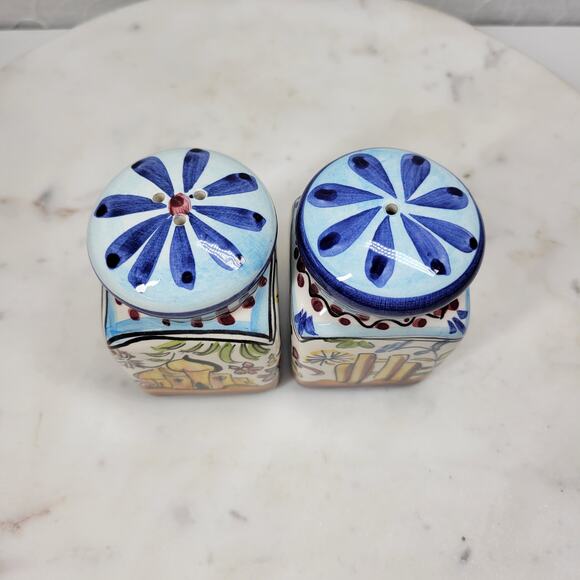 VTG Blue Bird Salt Pepper Shakers 4.25" Ceramic Hand Painted - Picture 13 of 15